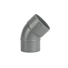 Coude PVC évacuation bâtiment MF 45° DN80