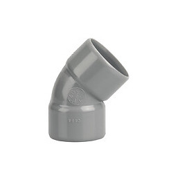 Coude PVC évacuation bâtiment FF 45° DN40