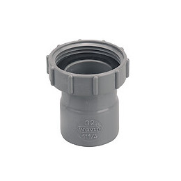 Douille femelle écrou prisonnier PVC évacuation bâtiment D32 33x42