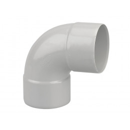 Coude gouttière PVC FF 87°30 DN80 couleur gris clair