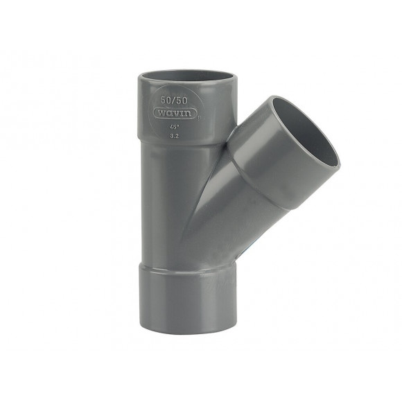 Culotte PVC évacuation bâtiment FF 45° DN50