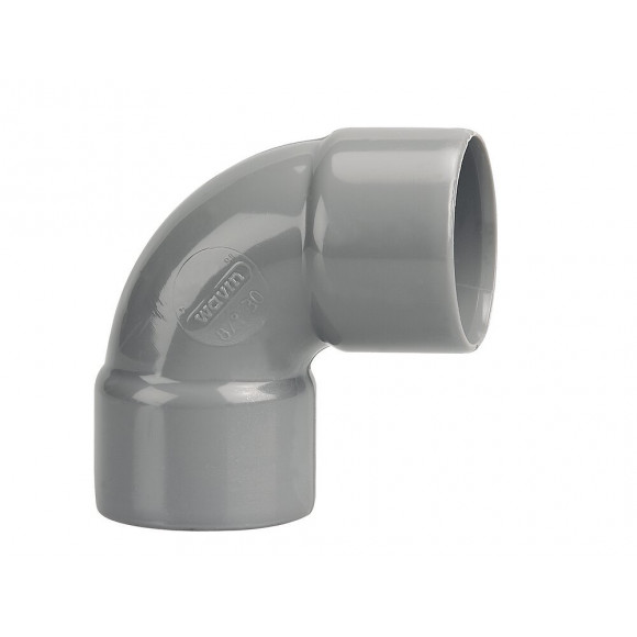 Coude PVC évacuation bâtiment FF 87°30 DN32