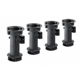 Lot De 4 Pieds Plastique À Visser H.150