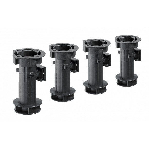 Lot De 4 Pieds Plastique À Visser H.150