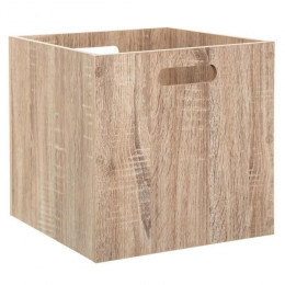 Boite De Rangement Pliable En Bois - 31 X 31 Cm - Naturel