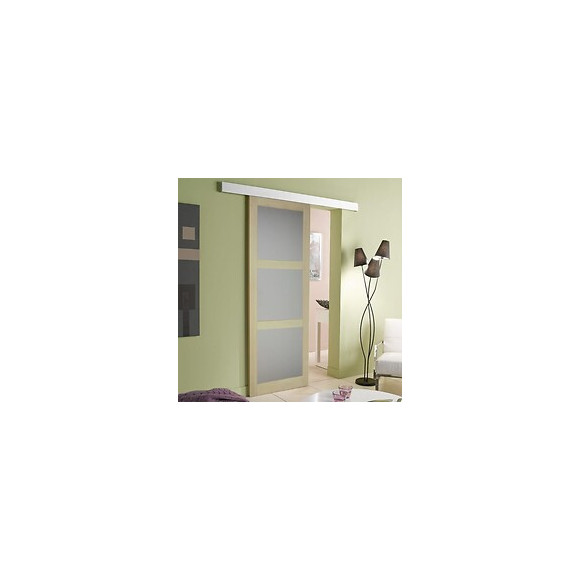 Promo - Porte Coulissante 3 Miroirs Placage Paulownia Largeur 83  Envoye Depuis La France