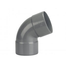 Coude PVC évacuation bâtiment FF 67°30 DN100