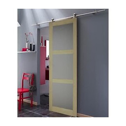 Promo - Porte Coulissante 3 Miroirs Placage Paulownia Largeur 73  Envoye Depuis La France