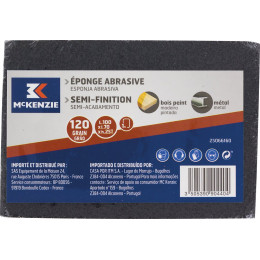 Eponge abrasive 100x70x25mm grain fin