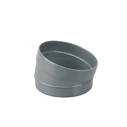 Secteur de coude PVC évacuation bâtiment MF 15° DN100
