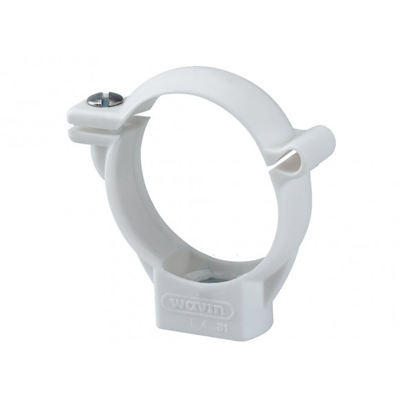 Collier de fixation PP évacuation bâtiment DN40 couleur blanc
