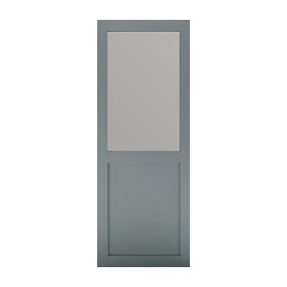 Porte Coulissante Modele Athena Style Atelier  En Enrobe Gris Clair Largeur 83