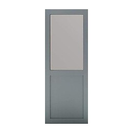 Porte Coulissante Modele Athena Style Atelier  En Enrobe Gris Clair Largeur 83