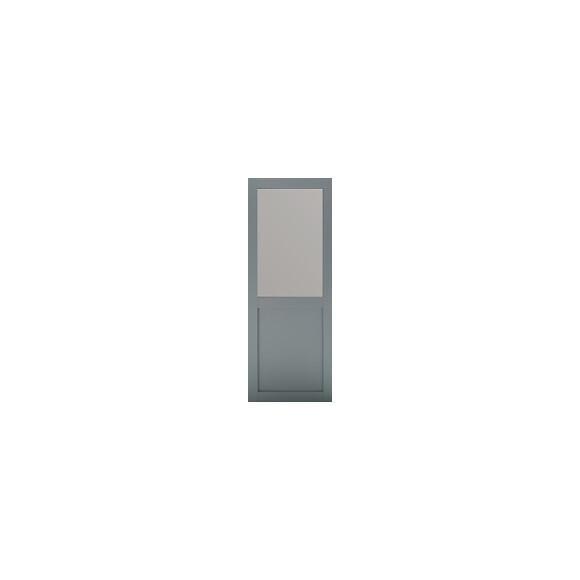 Porte Coulissante Modele Athena Style Atelier  En Enrobe Gris Clair Largeur 73
