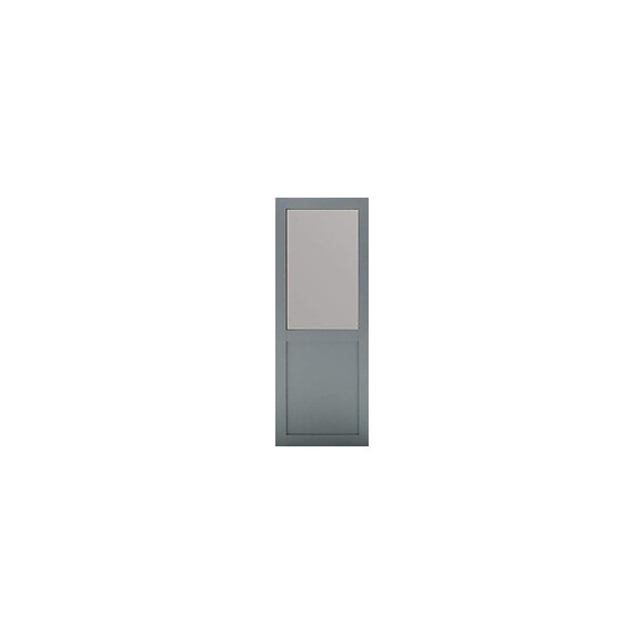 Porte Coulissante Modele Athena Style Atelier  En Enrobe Gris Clair Largeur 73