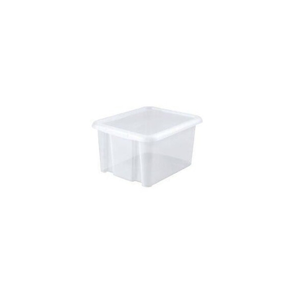 Eda Plastique Boite De Rangement Funny Box 30 L - Naturel - 44 X 36 X 25 Cm