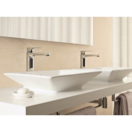 Mitigeur Lavabo - Modèle Haut Aleo+ - Chrome, Avec Systeme De Vidage