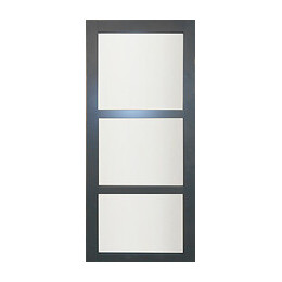 Porte Coulissante En Enrobe Gris Antracite Modele 'blakeria'  Largeur 73 Ral 7016