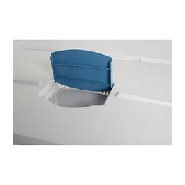 Eda Plastique Coffre De Rangement Dessous De Lit 50 L Avec Roulettes - Gris Et Bleu - 77,5 X 59 X 16,5 Cm