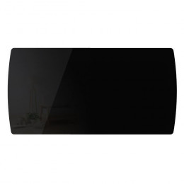 Oceanic 2000 Watts Rubis Radiateur Electrique Fixe A Inertie Seche - Ceramique -facade Verre - Noir