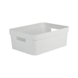 Boite De Rangement Decor Stone Blanc - 12 L
