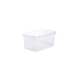 Eda Plastique Boite De Rangement Funny Box 4 L - Naturel - 25,5 X 18 X 12,7 Cm
