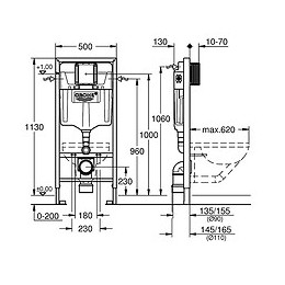 Bati Support Rapid Sl + Plaque De Commande Skate Air, Plaque Blanche