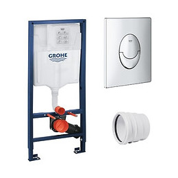 Bati Support Rapid Sl + Plaque De Commande Skate Air, Plaque Chromee