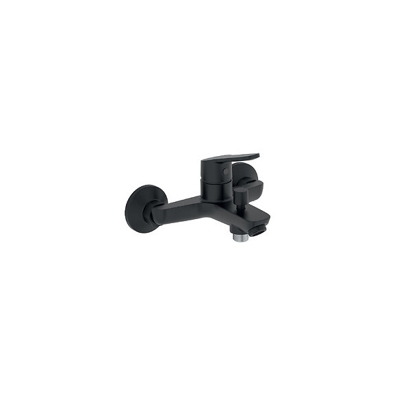 / Grohe - Mitigeur Bain-douche Aimé + Douchette Shift Ellipse Noire + Flexible Douche Silverflex