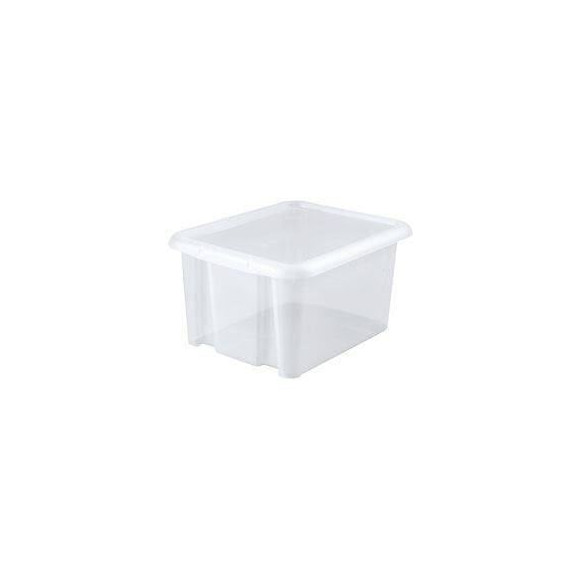 Eda Plastique Boite De Rangement Funny Box 30 L - Naturel - 44 X 36 X 25 Cm