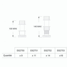 Kit De Réhausse Flight Pure, 11 Pieds