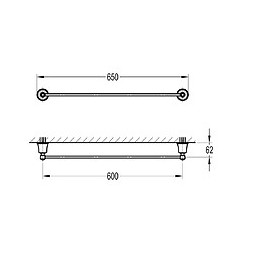 Paini Porte Serviette Barre Lady S Chrome