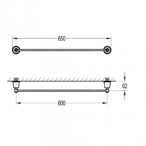 Paini Porte Serviette Barre Lady S Chrome