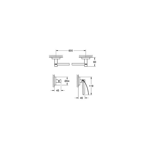 Set Accessoires Essentials 40775001, Chrome