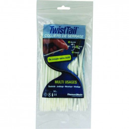 Lot De 50 Colliers De Câblage 4,7x181mm - Blanc