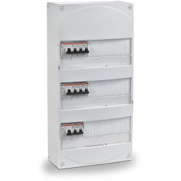 Coffret Électrique Prééquipé 3 Rangées, 39 Modules (logement T4)