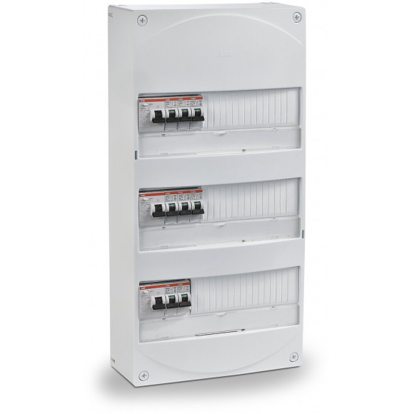 Coffret Électrique Prééquipé 3 Rangées, 39 Modules (logement T4)