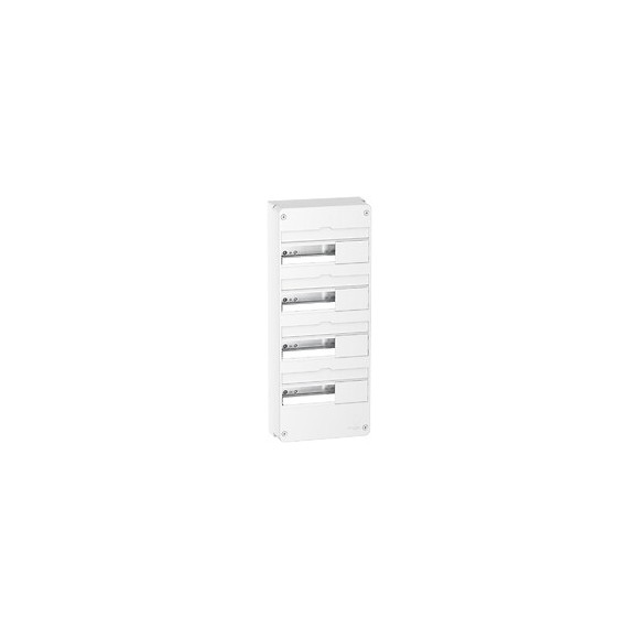 Coffret Électrique 4 Rangées Et 52 Modules Schneider - Blanc