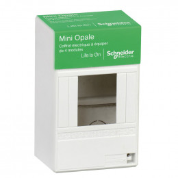 Coffret À Équiper (mini Opale) 4 Modules Schneider - Blanc