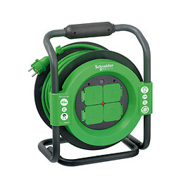 Enrouleur Chantier 40m 4 Prises 2p+t  (ip44) - Schneider