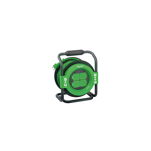 Enrouleur Chantier 40m 4 Prises 2p+t  (ip44) - Schneider