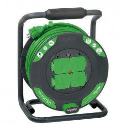 Enrouleur Bricolage 40m 4 Prises 2p+t (ip44) - Schneider