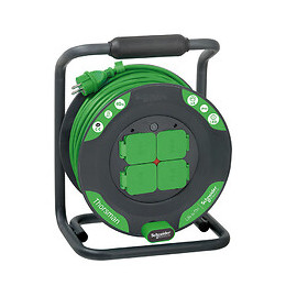 Enrouleur Bricolage 40m 4 Prises 2p+t (ip44) - Schneider