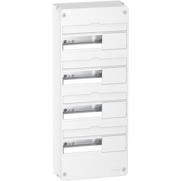 Coffret Électrique 4 Rangées Et 52 Modules Schneider - Blanc