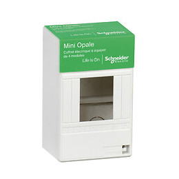Coffret À Équiper (mini Opale) 4 Modules Schneider - Blanc