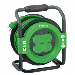 Enrouleur Chantier 40m 4 Prises 2p+t  (ip44) - Schneider