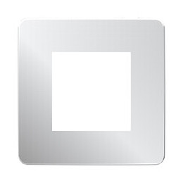 Plaque De Finition 1 Poste Aluminium Avec Liseré Unica