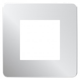 Plaque De Finition 1 Poste Aluminium Avec Liseré Unica