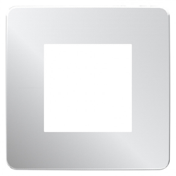 Plaque De Finition 1 Poste Aluminium Avec Liseré Unica