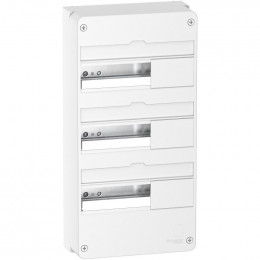 Coffret Électrique 3 Rangées Et 39 Modules Schneider - Blanc